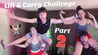 COUPLES LIFT & CARRY CHALLENGE!!! (PART 2)