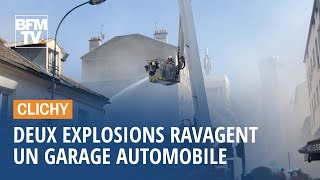 Clichy: deux violentes explosions soufflent un garage automobile