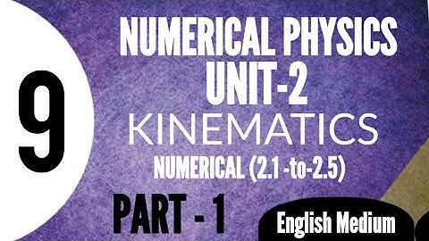 Chapter-2-Numerical| Class-9-Physics | Part-1 |English Medium|@KhizarFarooq