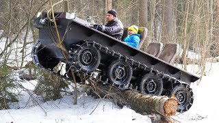 DIY tracked ATV $1000 cost! Hardest tests! screenshot 4