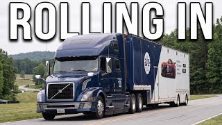 Inside IMSA Load In Day | NASCAR vs IMSA Paddock Rules