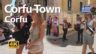 Corfu Town Walking Tour 4K Travel Κέρκυρα Greece 🇬🇷