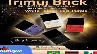 Trimui Brick Handheld Game Console Vertical Edition Open Source 3.2 Inch IPS HD Full-Lamin