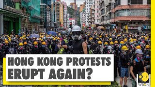 ... as covid-19 cases slow down to a trickle, hong kong protest erupt
again. t...
