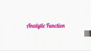 Construction of analytic function