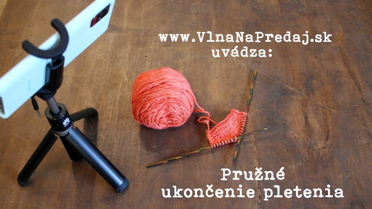 Pružné ukončenie pletenia - elastic bind off