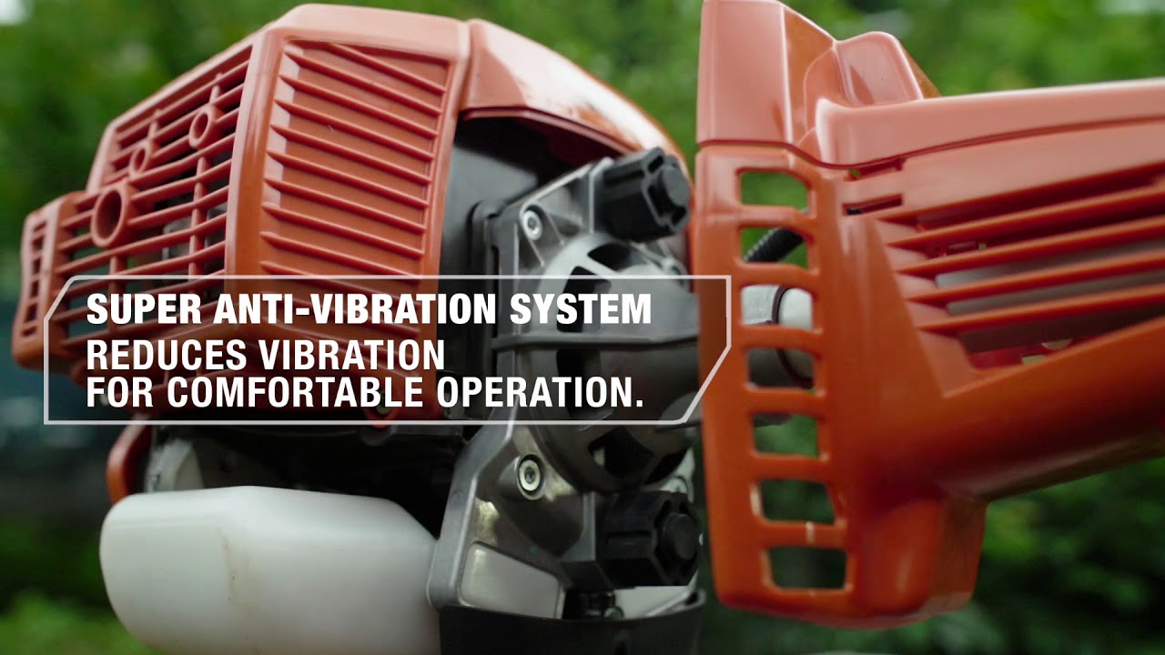 See ECHO Super Anti Viberation technology in action on a brushcutter
