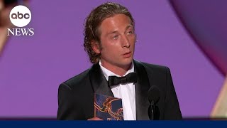 'The Bear' star Jeremy Allen White thanks his sister and cast members in Emmys acceptance speech Profile