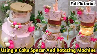😱 Using a Cake Spacer And Rotating Machine |Most Beautiful👌😊 Birthday Party Cake Decorating Ideas 💯😍