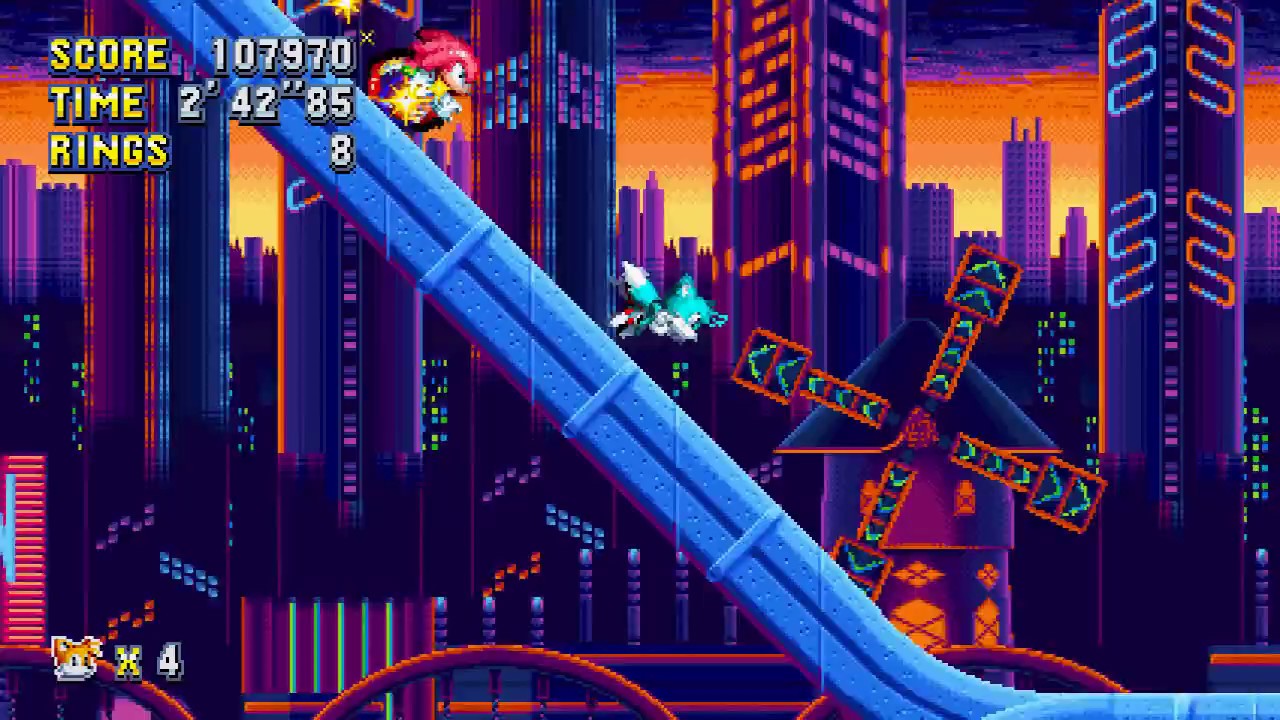 Sonic Mania PC - The New Adventures Of Cyan Tails - Studiopolis Zone ...