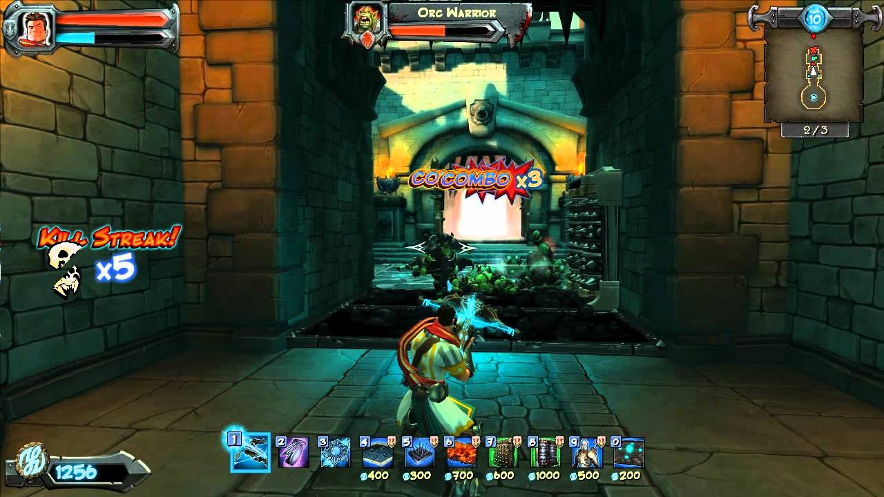 Orcs Must Die! - Level 1, The Hallway (Nightmare, 5 Skulls) - YouTube
