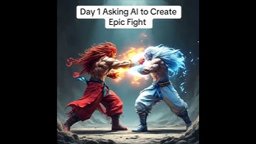 Asking AI to generate Epic Fight #aivideo #aivideogenerator 8f90aa8017844a7a8455fc38a2a9baef
