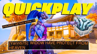 This is what a Diamond Widow looks like in Quickplay - Overwatch 2