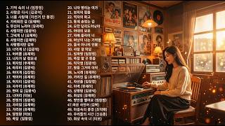7080 그 시절 사랑한 명곡 50곡 ❤️ 중년이 가장 사랑한 추억의 노래 | 광고 없는 감성 플레이리스트 2026