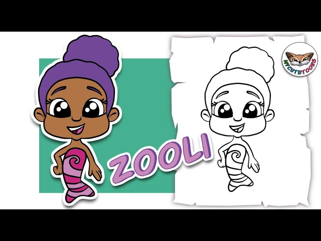 Zooli Vector Ausmalbild „bubble Guppies“ 20 Yo Gabba Gabba Coloring Pages (Free