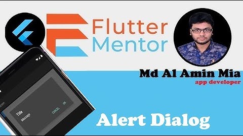 Alertdialog in flutter | alert dialog in flutter bangla | flutter dialog box | dialogbox | dialog