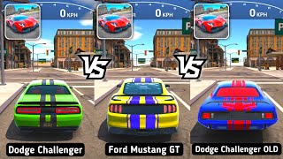 Ultimate Car Driving Simulator 2021 - Dodge Challenger VS Ford Mustang GT VS Dodge Challenger Old screenshot 3