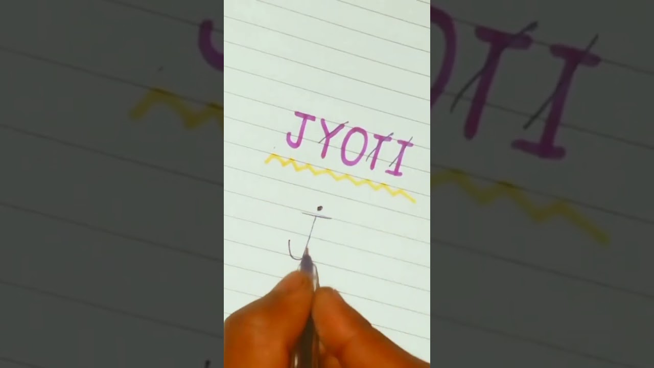 JYOTI name logo design ||comment your name 