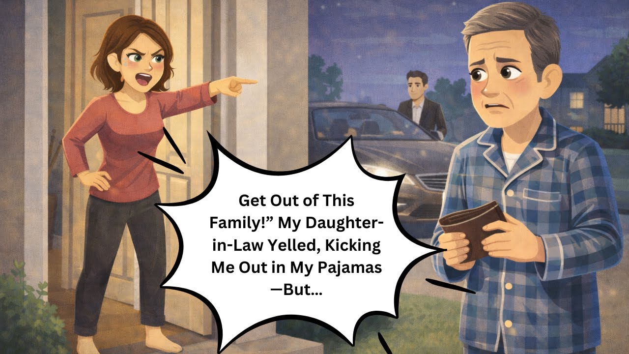 Get Out of This Family!” My Daughter-in-Law Yelled, Kicking Me Out in My Pajamas—But…