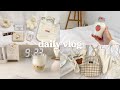 vlog 🍌🍓making strawberry and banana milk, studying at the library, finals week ♡