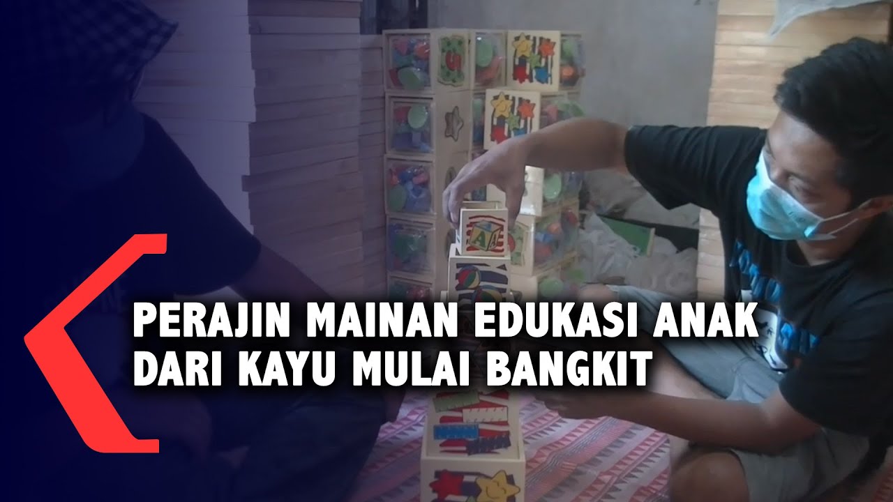 Perajin Mainan Edukasi Anak Dari Kayu Mulai Bangkit