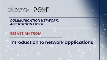 Introduction to network applications (Sebastian Troia)