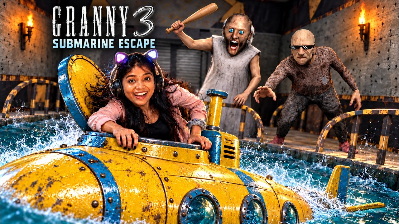 GRANNY NEW UPDATE 🔥 | NEW SUBMARINE ESCAPE Gameplay!