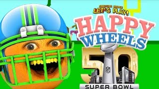 Annoying Orange Plays - Happy Wheels Super Bowl