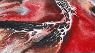 192 Bloom technique - Acrylic pour painting - Dutch Pour - Fluid painting - Fluid art new techniques