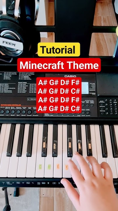 How To Play Minecraft Theme Song On Piano Minecraft Theme Song Tutorial #piano - YouTube