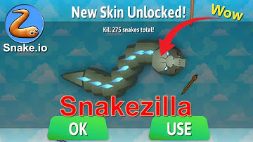 SNAKEZILLA - New Event SNAKEZILLA RAMPAGE Skin Unlock | Awesome Snake Skins Unlock | Epic Snake Game