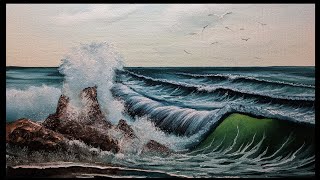 Sea of Foam (Painting With Magic SE:8 EP:7) Seascape painting
