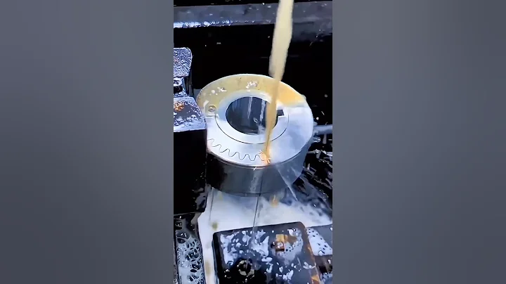 Precision Gear Cutting Made Easy with Wire EDM Machine - Watch How It's Done!