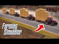 Farming Simulator | Heavy Straw Bale Transport Challenge 🚜💨 #fs18
