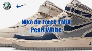 Nike Air Force 1 Mid / Pearl White - YouTube