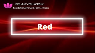 Color Therapy Red, 🌸432hz, Chromotherapy, Increases Emotions, Harmonizes house, Stop Stress, screenshot 2
