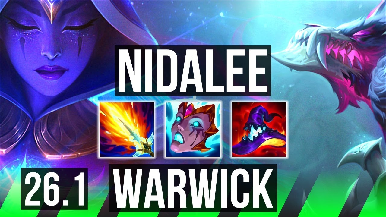 NIDALEE vs WARWICK (JGL) | 48K damage | KR Master | 26.1