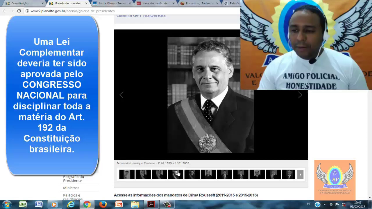 Juros Cartão de Crédito, o Senado Federal, a Câmara, os Presidentes temporary