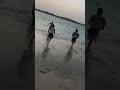 The boys are running fast towards the Beach #shorts