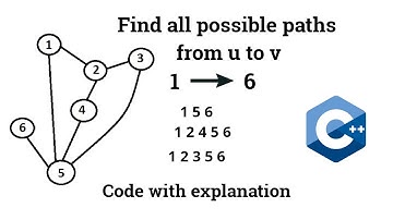 Find all possible paths from one node to another in Graph