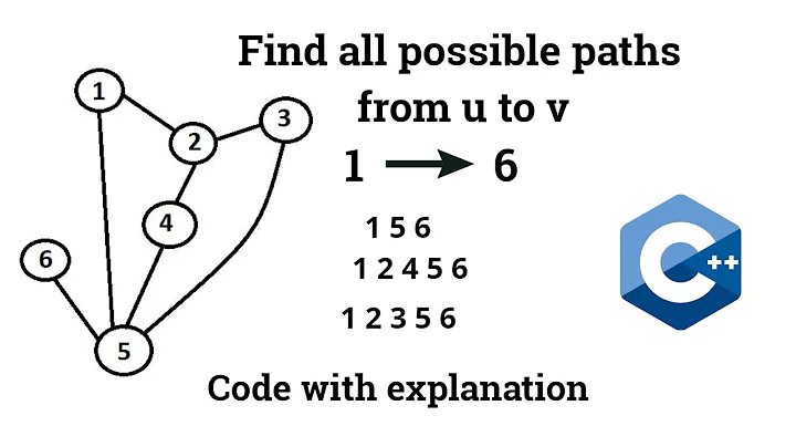 Find all possible paths from one node to another in Graph