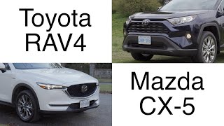 Toyota RAV4 VS Mazda CX 5 comparison