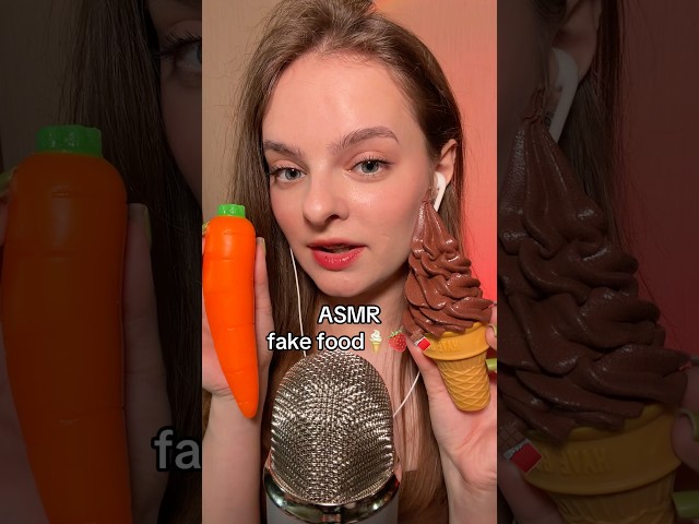 ASMR fake food🍫🍓🍦
