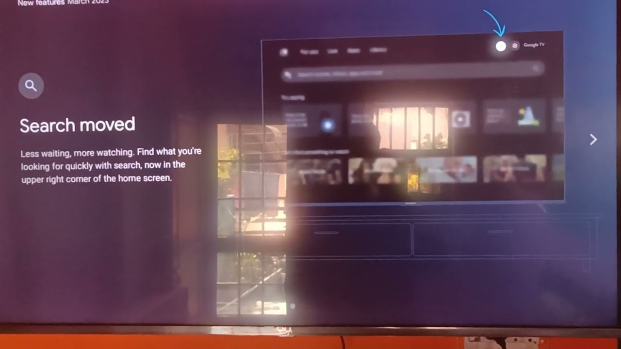 Vu gloLED 43 inch , March 2023 Google tv setting