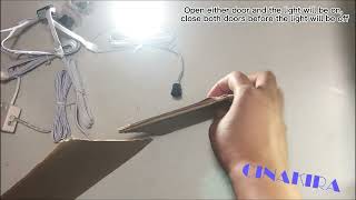 Cinakira double door IR sensor switch door trigger sensor switch with 2510 ports ,black detectors.
