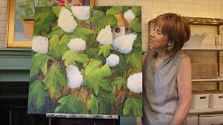 Painting Oakleaf Hydrangea: Getting a Glow in Your GREENS