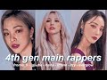 Ranking main rappers from 4th gen girl groups in different categories