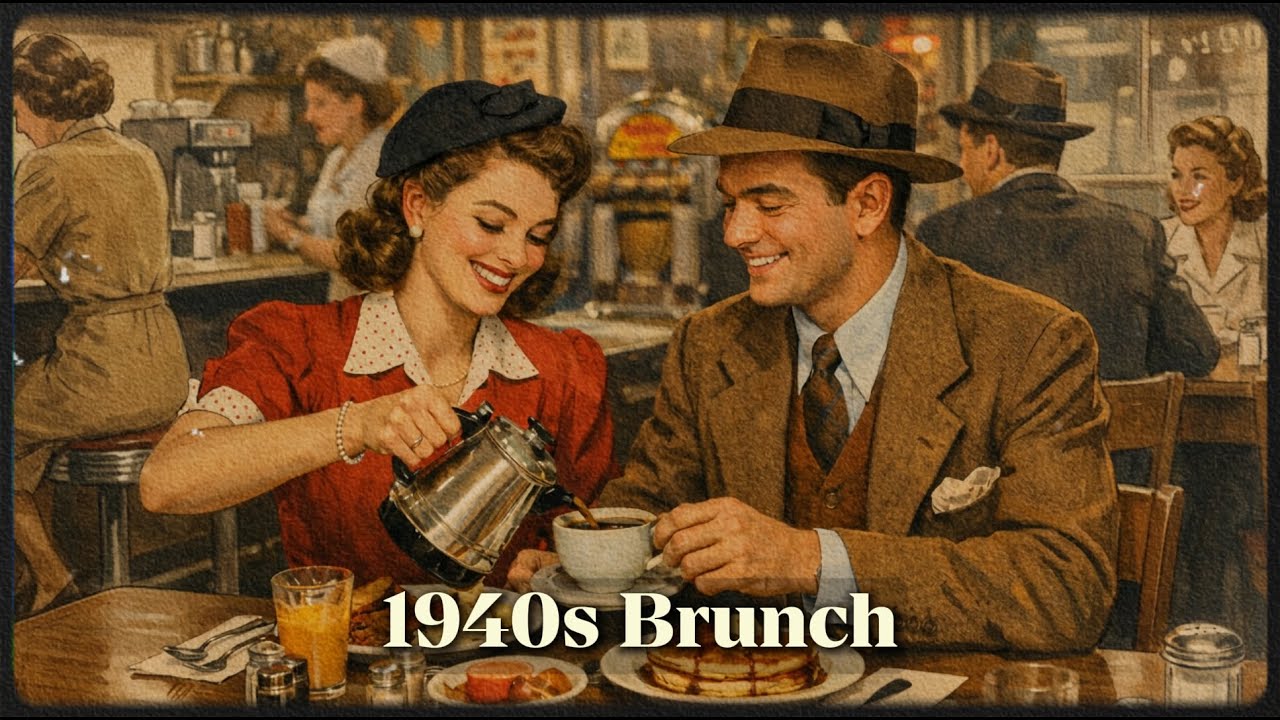 Vintage Jazz & Swing Morning Radio | 1940s Weekend Brunch Cafe BGM