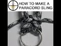 How to make a paracord rifle shotgun sling diy tutorial