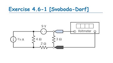 Exercise 4.6-1 Mesh-Current Analysis [Svoboda-Dorf] - Introduction to Electric Circuits 9th Edition